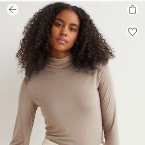 Viscose Turtleneck Top